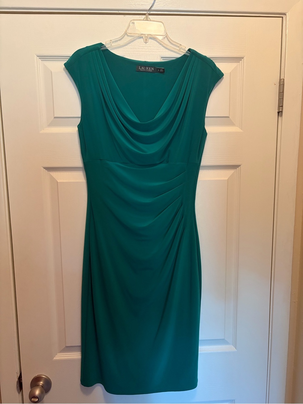 Lauren Ralph Lauren Teal Draped Dress Women’s Size 8